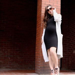 Black reformation knit dress